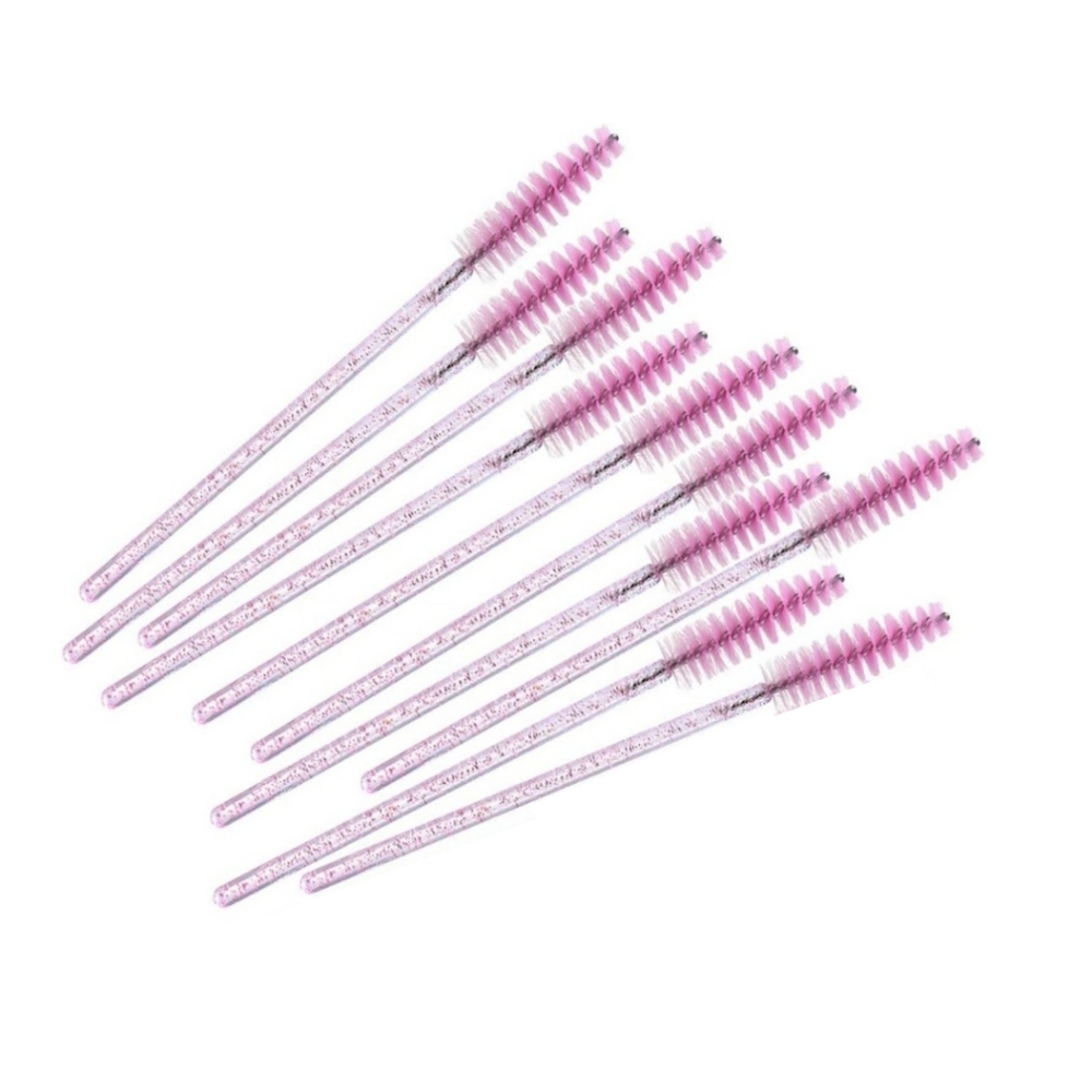 Set of 10 Eyelash & Eyebrow Brushes